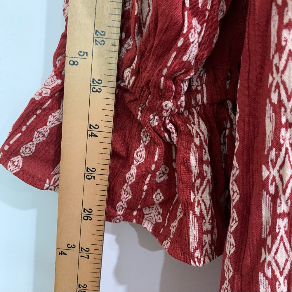 Romantic Gypsy Peasant Smocked Square Neck Dress Hippie Boho Milkmaid Size 3X - Picture 7 of 13